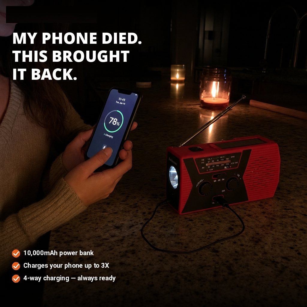 Lifeline Radio 4-in-1 Tool