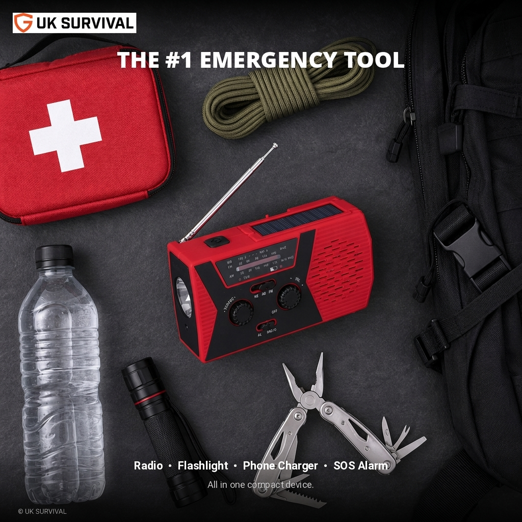 Lifeline Radio 4-in-1 Tool